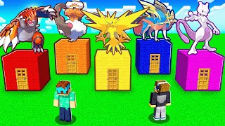 Don’t Choose the Wrong LEGENDARY POKEMON Door in PIXELMON! (Minecraft)