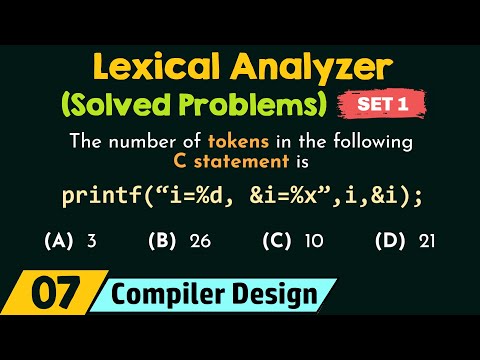 Lexical Analyzer (Solved Problems) - Set 1