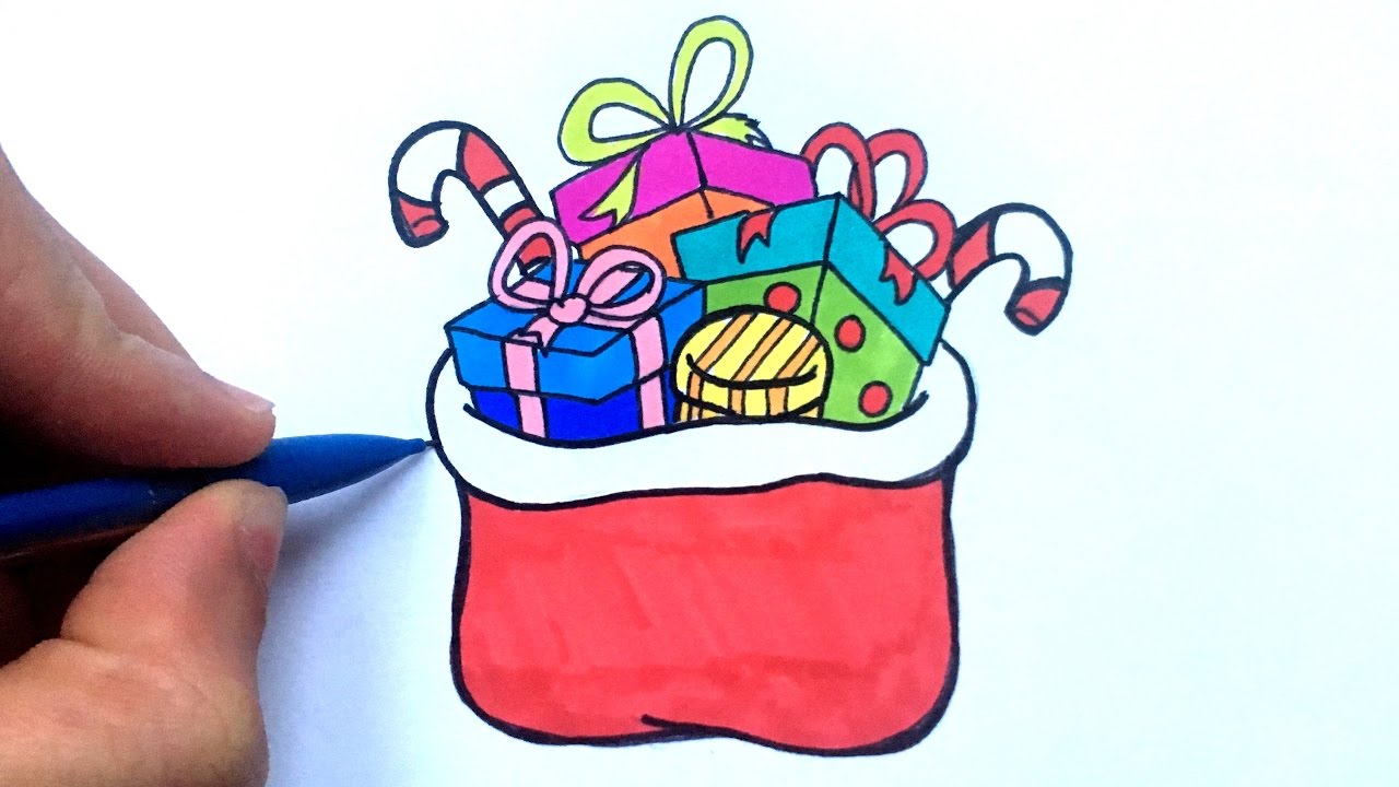 DESSIN CADEAUX DE NOEL - YouTube