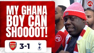 Arsenal 3-1 Tottenham | My Ghana 🇬🇭 Boy Can Shooot! (Belgium)