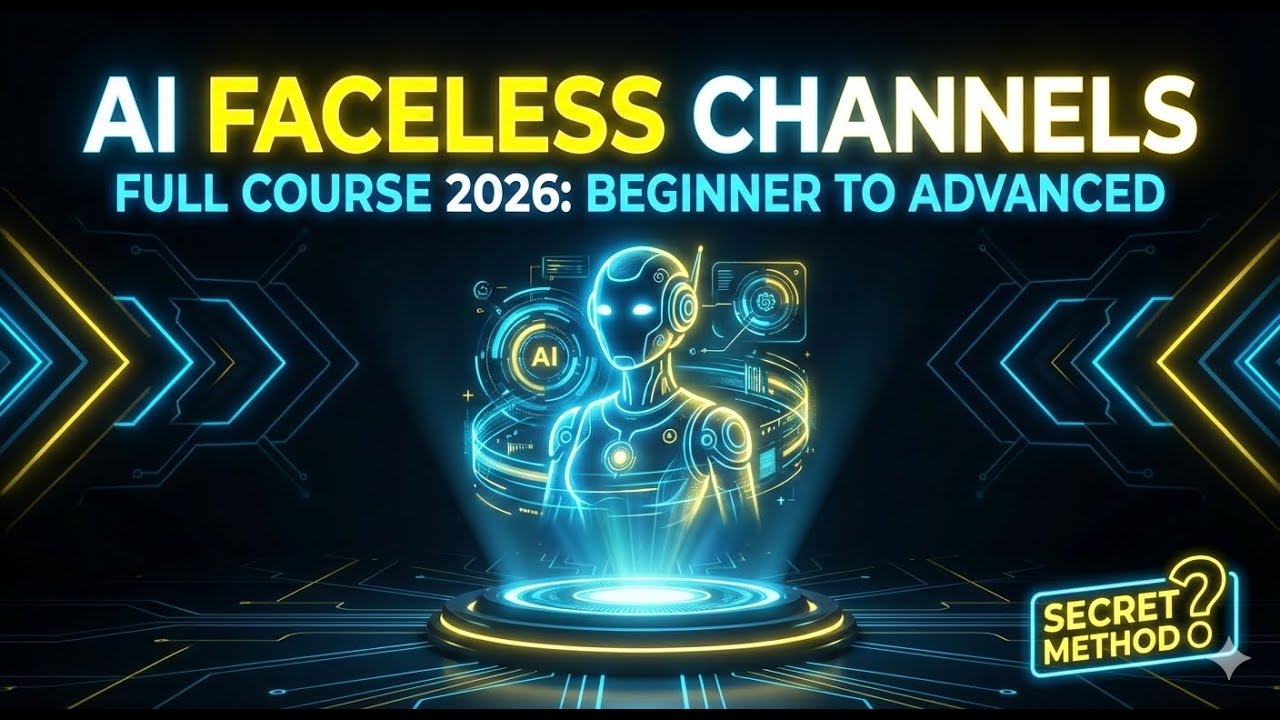 YouTube Automation Full Course 2026: Learn to Create AI Faceless ...
