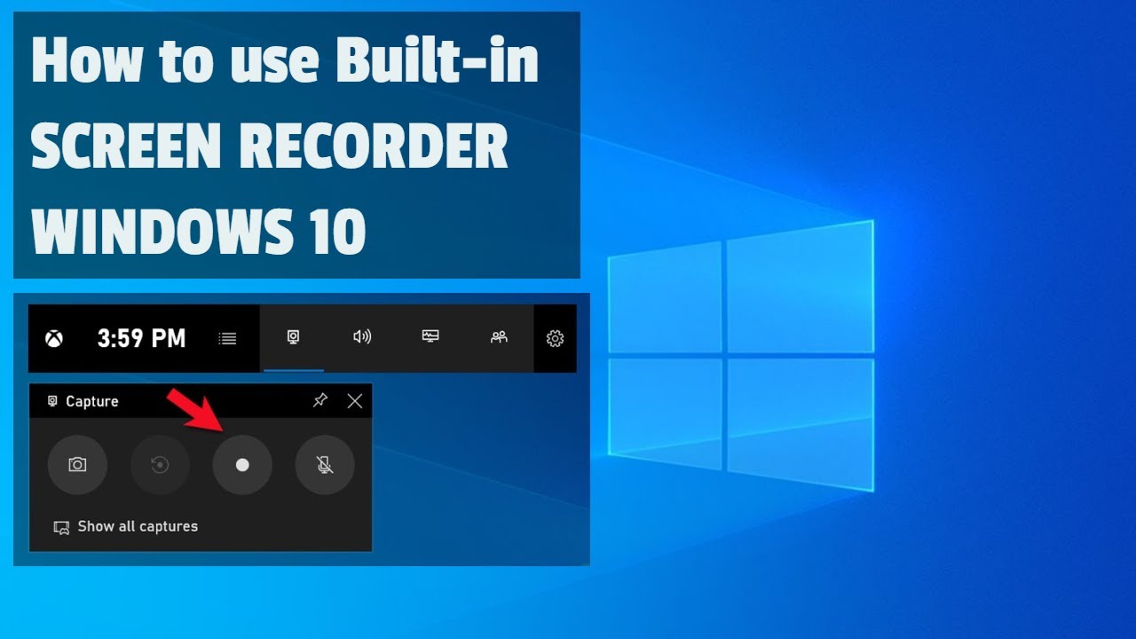 Windows 10 has a built-in free screen recorder that you might not