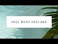 Host agency reviews 2023 host week qa