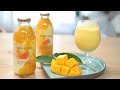 맛있는 생 애플 망고우유 만들기 mango milk :: 지니 Jiny