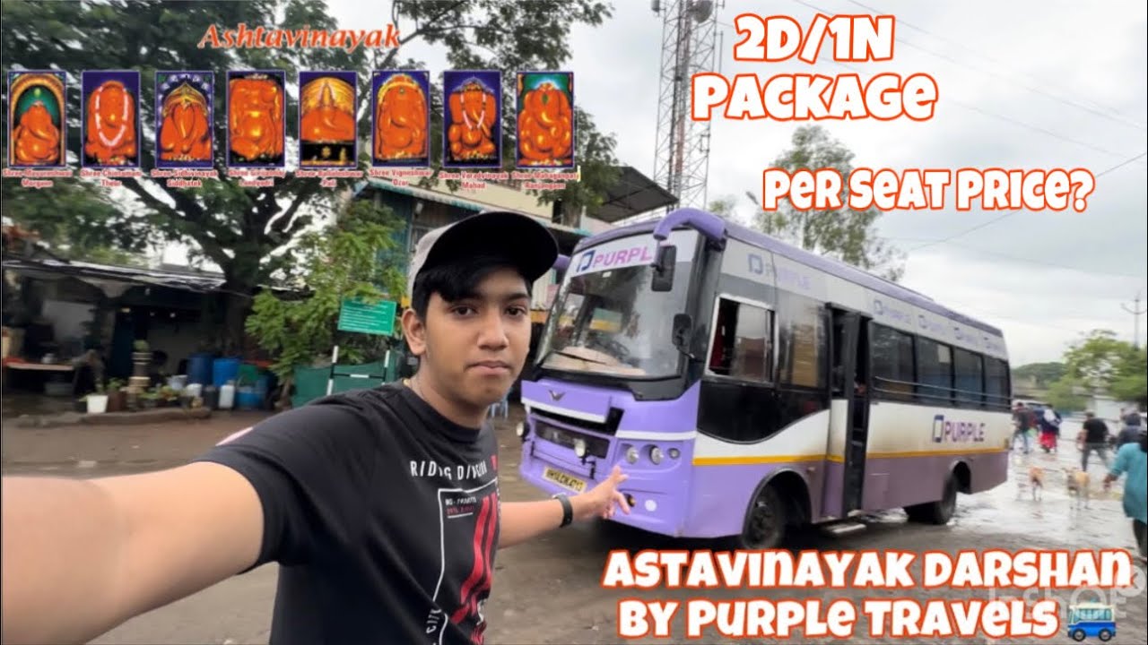 Asthavinayak yatra 🔱 by prasanna Purple Travel🙏😍| Ganpati Bappa Morya 🙏❤️| ye kesi bus aa gayi🤯