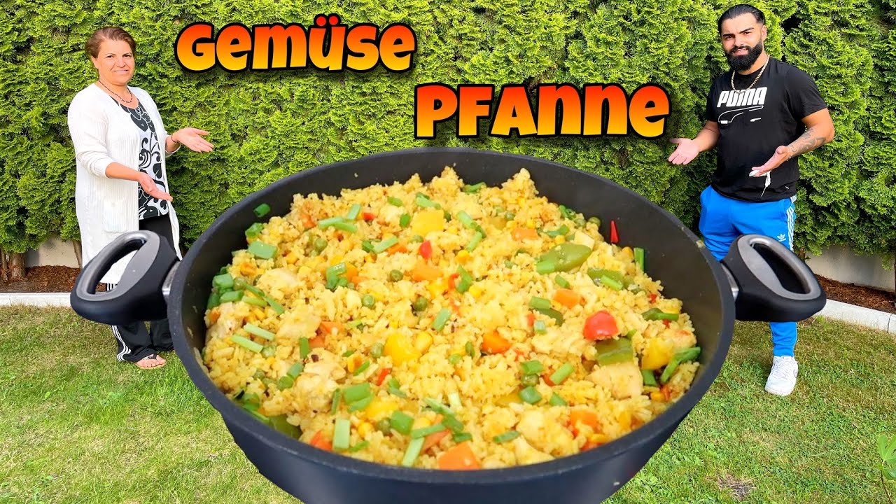 GEMÜSE-REISPFANNE mit FRISCHEM AYRAN 😍 BASNASKÜCHE
