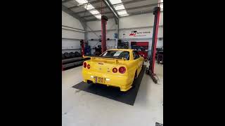 yellow Nissan skyline r34 for u boys #shorts #skyline #nissan