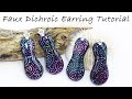 Polymer Clay Project: Faux Dichroic Earring Tutorial