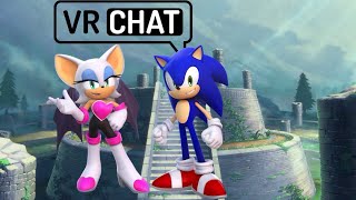 SONIC ENCOUNTERS ROUGE AT THE MASTER EMERALD SHRINE IN VRCHAT!