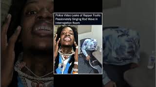 POLICE VIDEO LEAKS OF RAPPER #FOOLIO PASSIONATELY SINGING #RODWAVE IN INTERROGATION ROOM ‼️🗣️