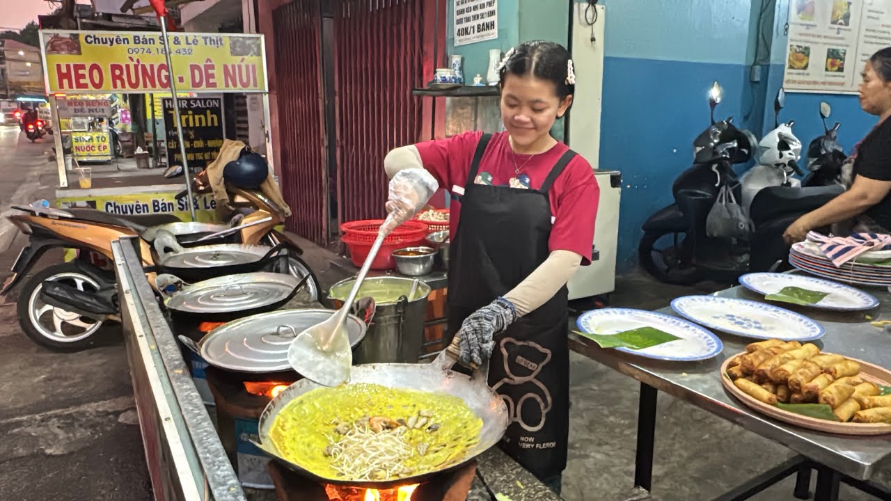 ♻️Bánh xèo nhí khách đông nhộn nhịp bà con ơi