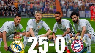 FIFA 23 - MESSI, RONALDO, MBAPPE, NEYMAR, ALL STARS | REAL MADRID 25-0 BAYERN | SEMI-FINAL UCL