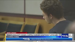 Perez's immunity denied capital murder indictment affirmed
