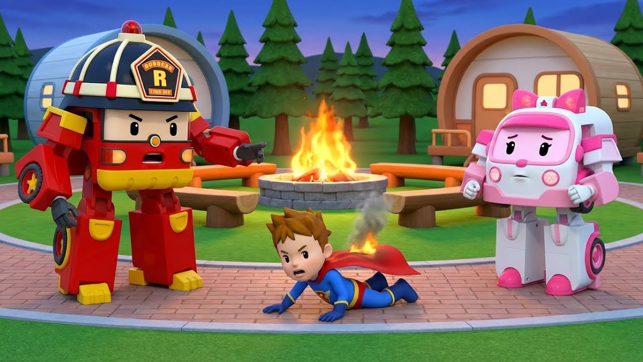 Stop, Drop, and Roll! 🔥 | Fire Safety for Kids | Robocar Poli Rescue ...