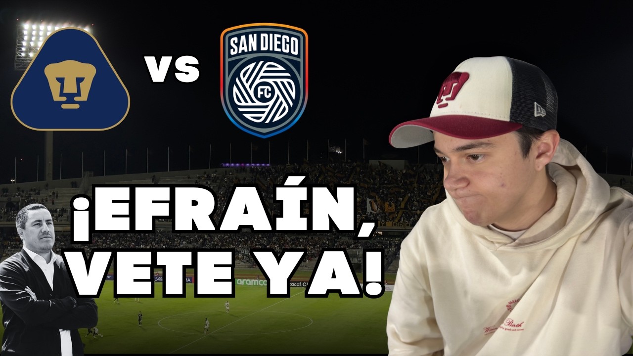 ELIMINADOS DE LA CONCACHAMPIONS (PUMAS VS SAN DIEGO)