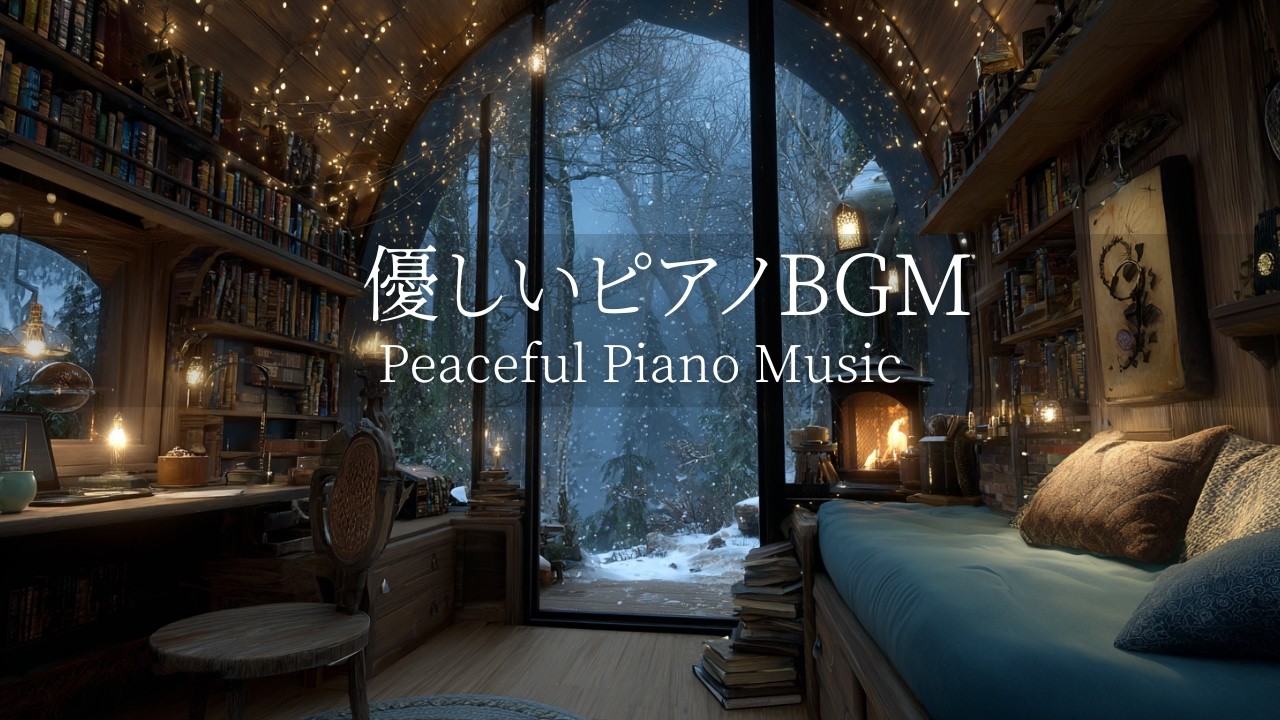 【優しいピアノBGM】途中広告なし｜冬の夜に聴く、癒しの音色｜自律神経を整えるピアノ｜睡眠導入音楽｜心を落ち着かせる前向きで心地よいメロディー🌿432Hzの周波数