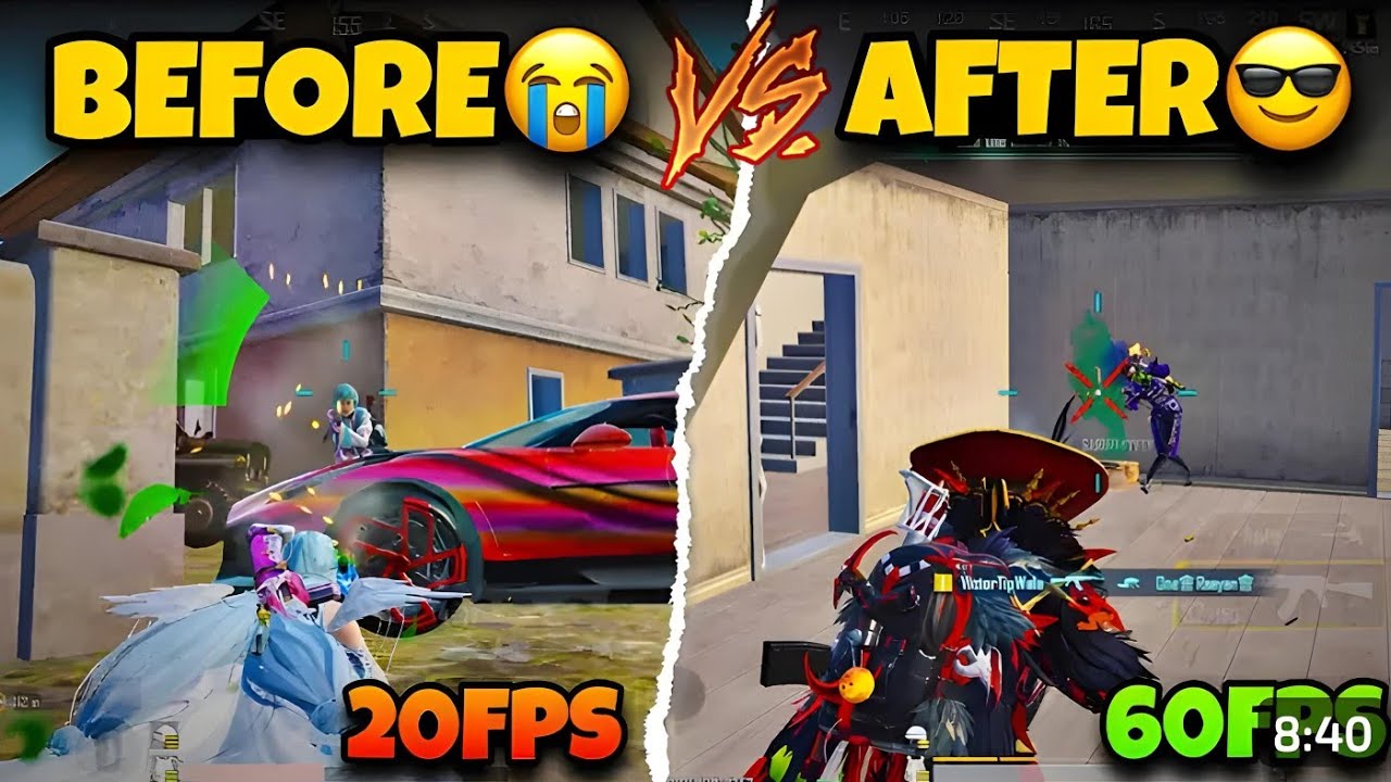 BGMI 20 FPS vs 60 FPS Gameplay Comparison | Smooth Performance Boost ...