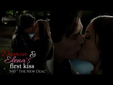 Damon & Elena kiss for the first time 😍🥰❤️ #vampirediaries