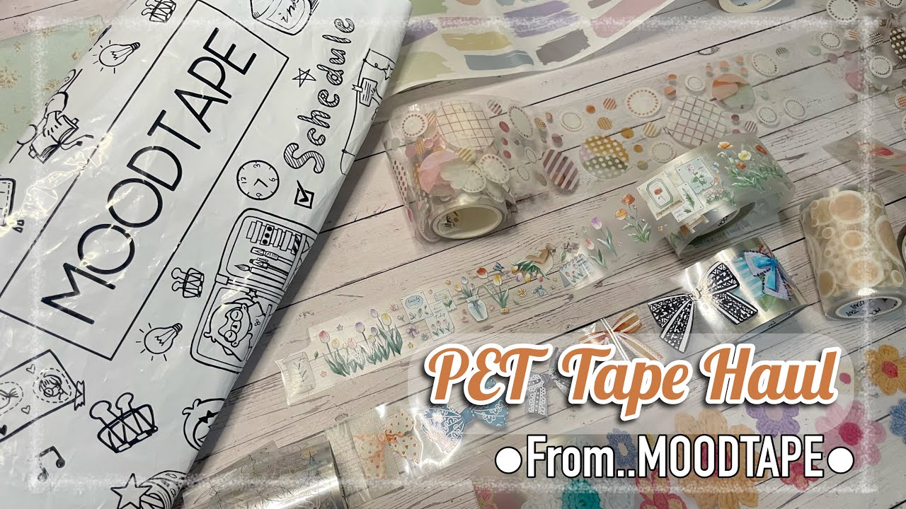✨ PET Tape & Washi tape Haul from MOODTAPE ✨ 