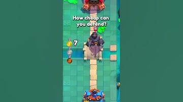 How cheap can you defend? #clashroyale