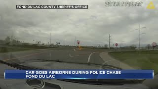 WATCH: Fond du Lac County Sheriff’s Office releases video of high-speed chase ends in airborne cr...