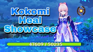 How good is Kokomi as Healer/Support |  Kokomi 50k hp Heal Showcase | Genshin Impact