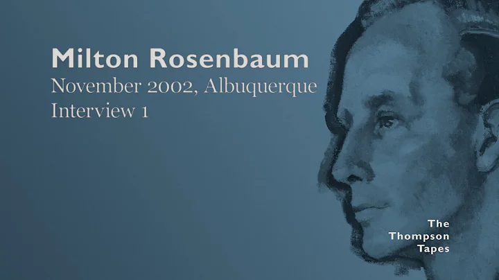 Milton Rosenbaum, November 2002, Albuquerque - Int...