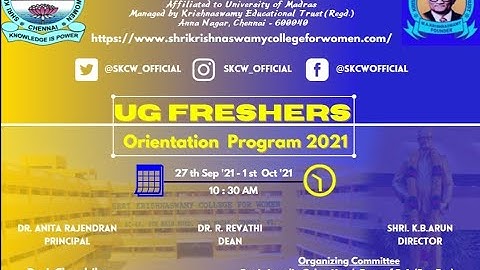 Day 5 | UG Freshers Orientation Programme  2021-2022