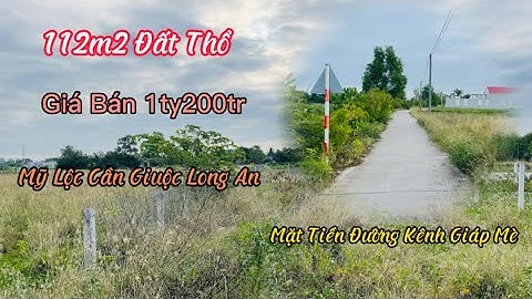 Đất Cần Giuộc Long An Bán 112m2 Đất Thổ Mặt Tiền Đường Đan 4m Sổ Hồng Riêng