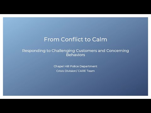 From Conflict To Calm Responding To Challenging Customers And Concerning Behaviors  From Conflict To Calm Responding To Challenging Customers And Concerning Behaviors