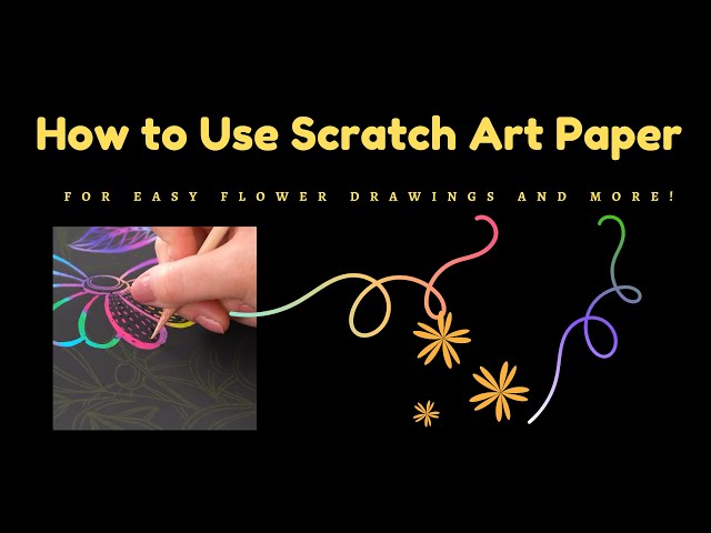 Colorful & Easy Flower Drawings with Scratch Paper –