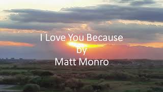 Watch Matt Monro I Love You Because video