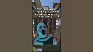 When your neighbour goes offline and you hear that ding from the mixing tables #shortvideo #rust