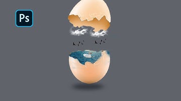 Cracking Egg Manipulation In Photoshop || Photoshop Tutorial