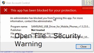 How to fix This publisher has been blocked from running software on your machine Windows 10 screenshot 4