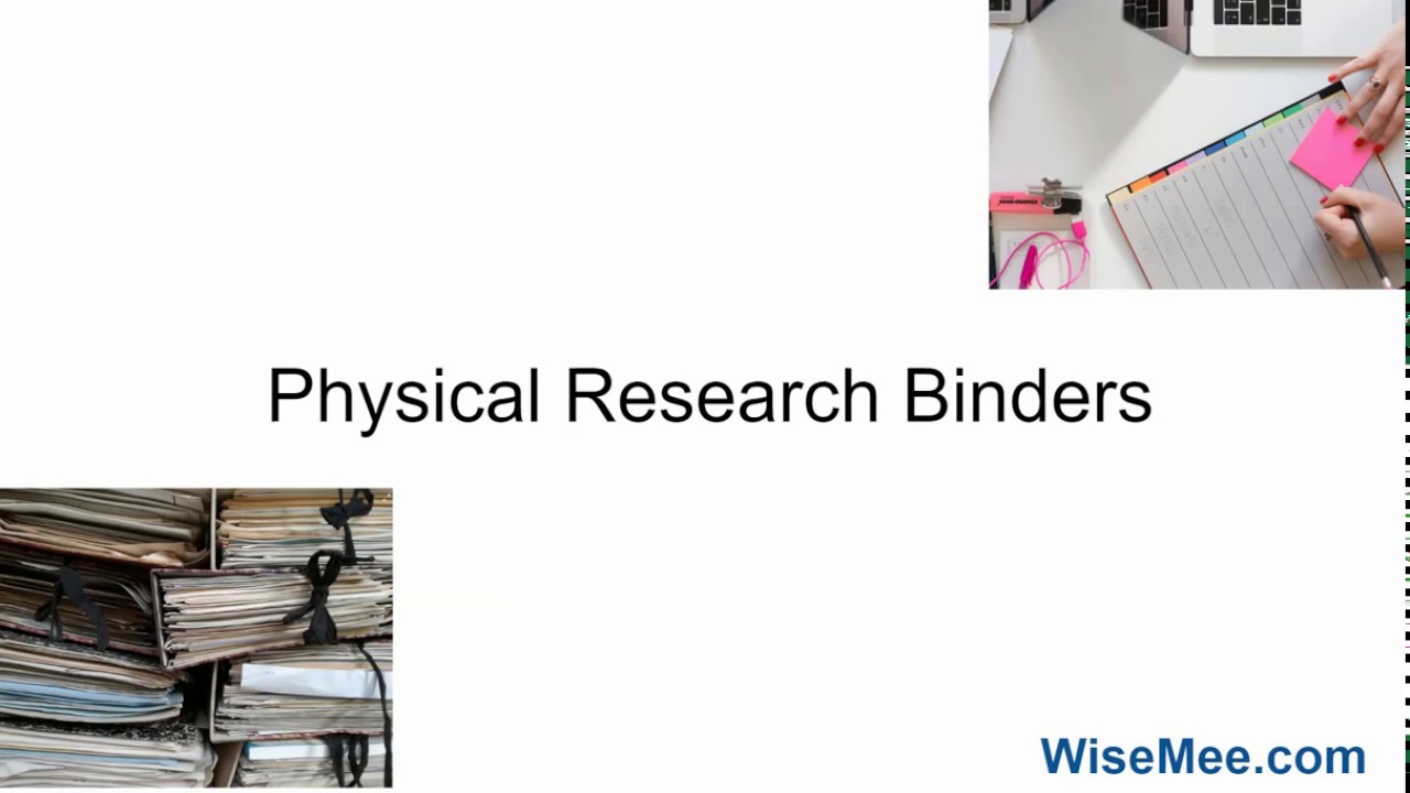 research binder meaning