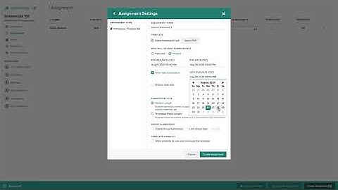 Creating a Homework Assignment
