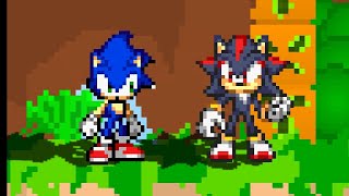 shadow and sonic sprite test | Stick Nodes