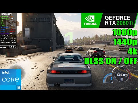 RTX 2080 Ti + i5 13600K | Need for Speed Unbound - 1080p, 1440p, 4k DLSS ON / OFF