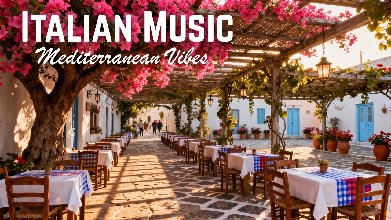 🎶 Italian Vibes & Mediterranean Music 🎶 Amalfi Coast & Lake Como Serene Morning Relaxing Music 🌊