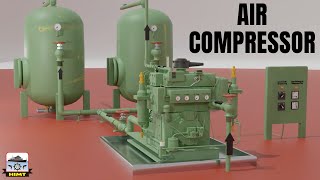 Marine Air Compressor: Parts and Operation Explained | 3D Animated Explanation