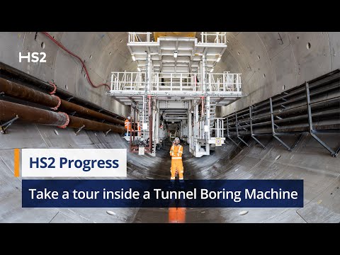 Take a tour inside an HS2 Tunnel Boring Machine