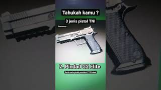 tahukah kamu jenis pistol yang dipakai TNI ?
