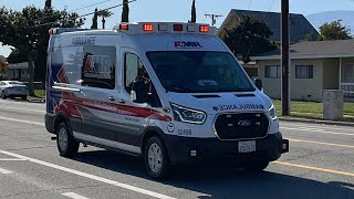 AMR Responding Code 3 For Medical emergency