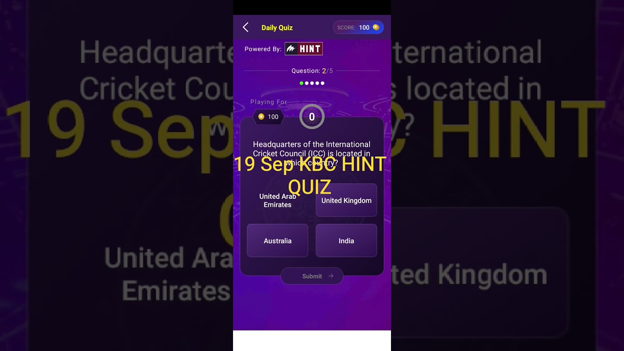 KBC OFFLINE QUIZ 19 Sep 2025|KBC Daily Quiz Answers|