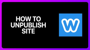 How To Unpublish Weebly Site Tutorial
