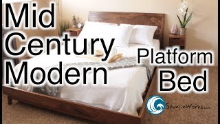 In this video I show how I made a Mid Century Modern (MCM) platform bed from solid walnut and walnut veneered plywood. I used 