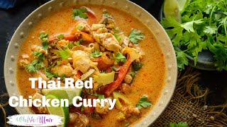 Thai Red Curry with Fish & Coconut milk | Thai curry recipe