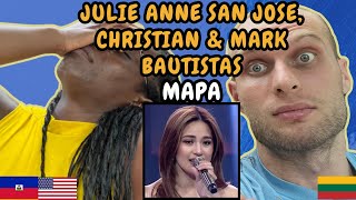 REACTION TO Julie Anne San Jose, Christian Bautista, Mark Bautista - MAPA (by SB19)(All-Out Sundays)