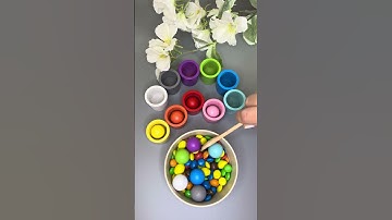 Color Sorting ASMR 🌈 Satisfying Video #asmr #shorts #colors